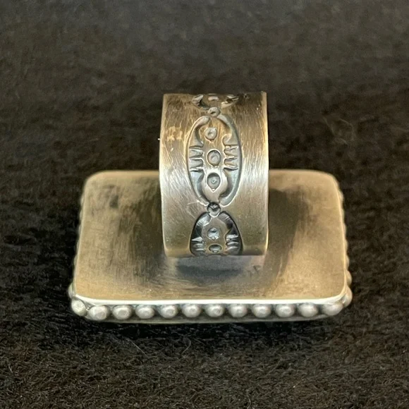 STERLING SILVER BUMBLEBEE JASPER RING ✨STATEMENT PIECE✨ - Picture 5 of 16